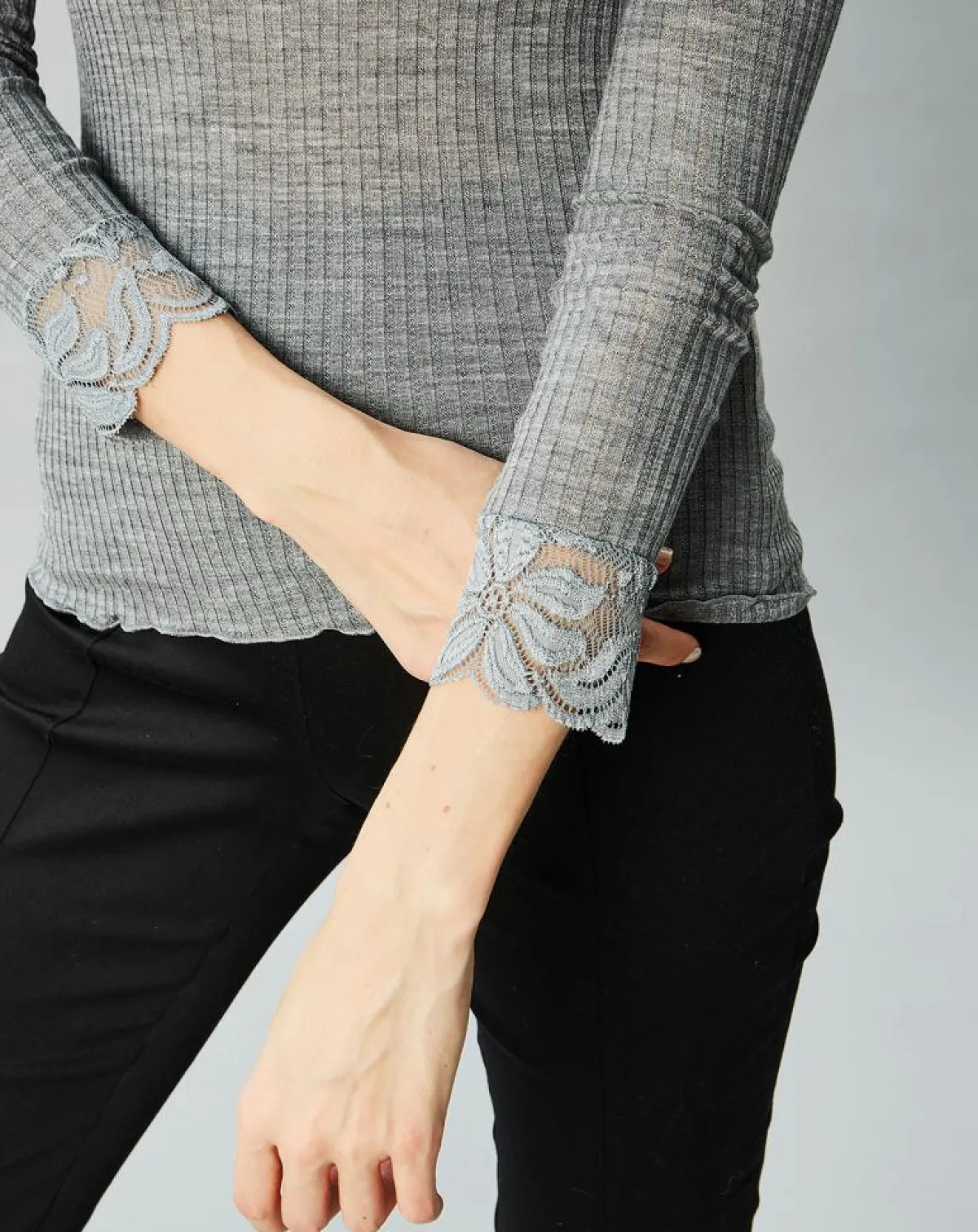 Mare Tops Et Blouses|Top en Laine mélangée gris