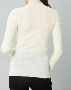Mare Tops Et Blouses|Top en Laine mélangée ivoire