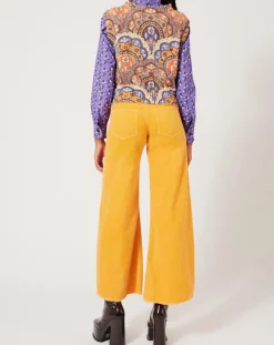 Manoush Tops Et Blouses|Top en maille Fall Torsade imprimé violet/multicolore