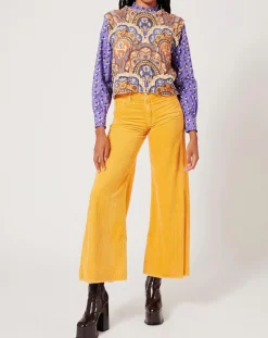 Manoush Tops Et Blouses|Top en maille Fall Torsade imprimé violet/multicolore