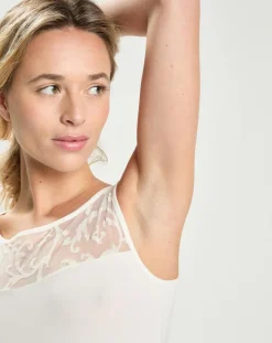 Mare Tops Et Blouses|Top en micromodal sans manches naturel
