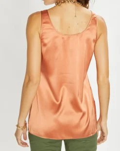 Lauren Vidal Tops Et Blouses|Top en Soie mélangée Essential épice