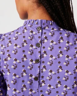 Manoush Tops Et Blouses|Top Fall Winter Mix imprimé violet