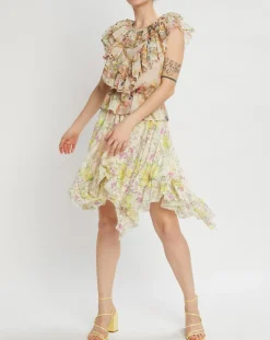 Manoush Tops Et Blouses|Top Gipsy volanté écru/multicolore