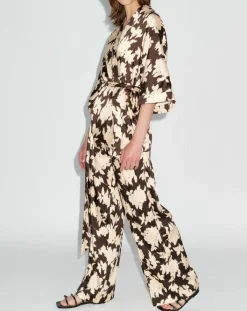 Zapa Tops Et Blouses|Top Kimono fluide Vieran chocolat