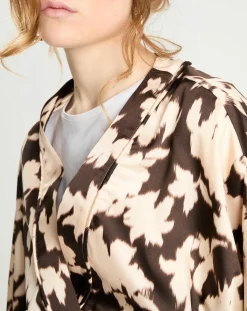 Zapa Tops Et Blouses|Top Kimono fluide Vieran chocolat