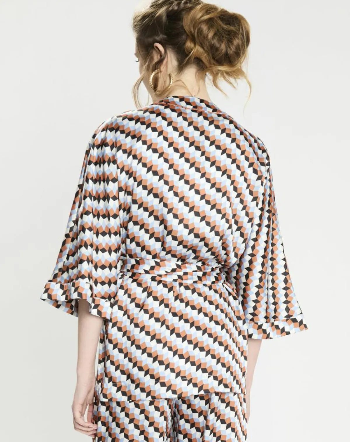 Zapa Tops Et Blouses|Top Kimono fluide Vieran imprimé multicolore