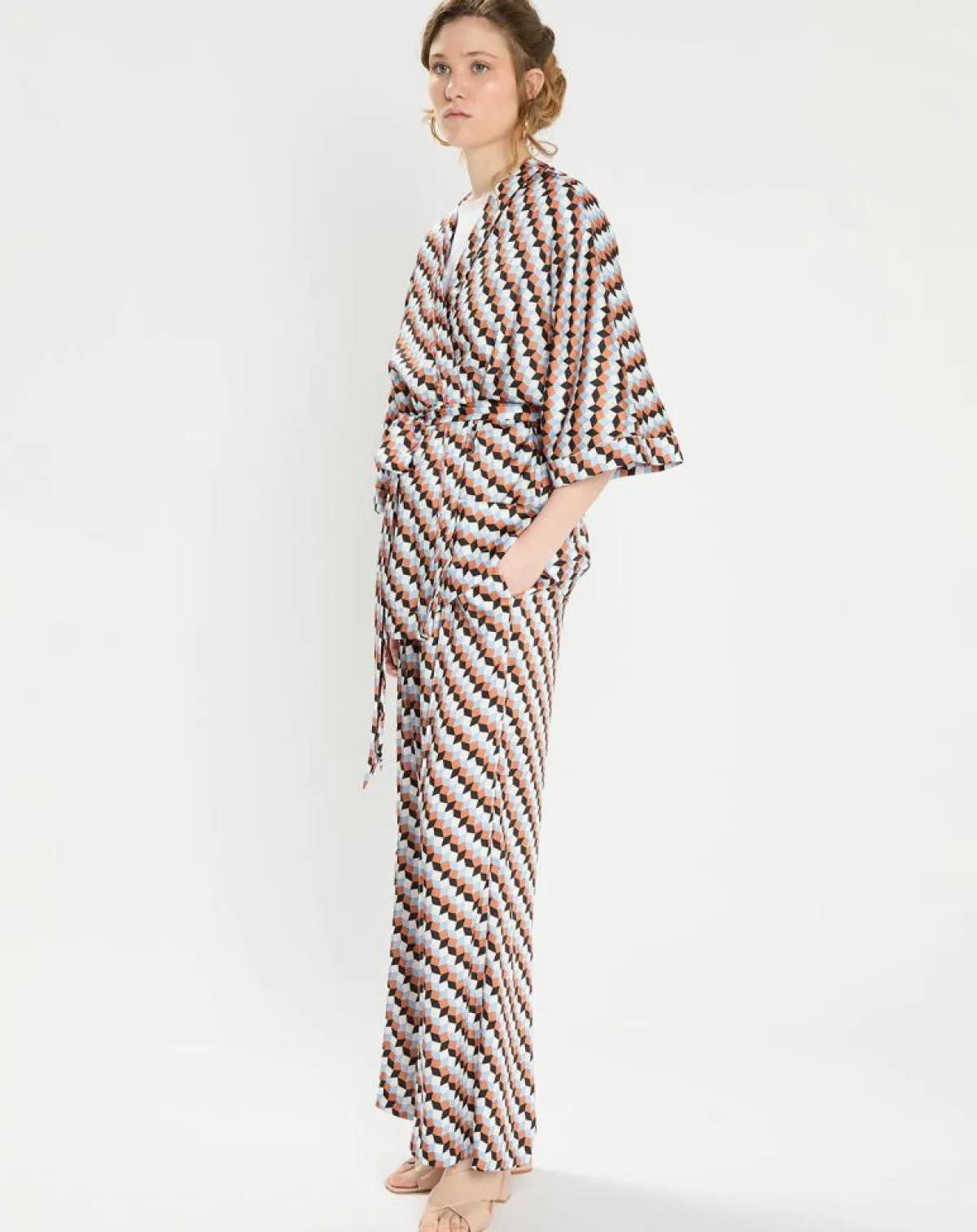 Zapa Tops Et Blouses|Top Kimono fluide Vieran imprimé multicolore