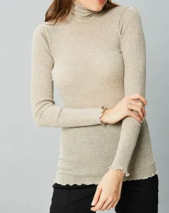 Mare Tops Et Blouses|Top Laine & Soie caramel