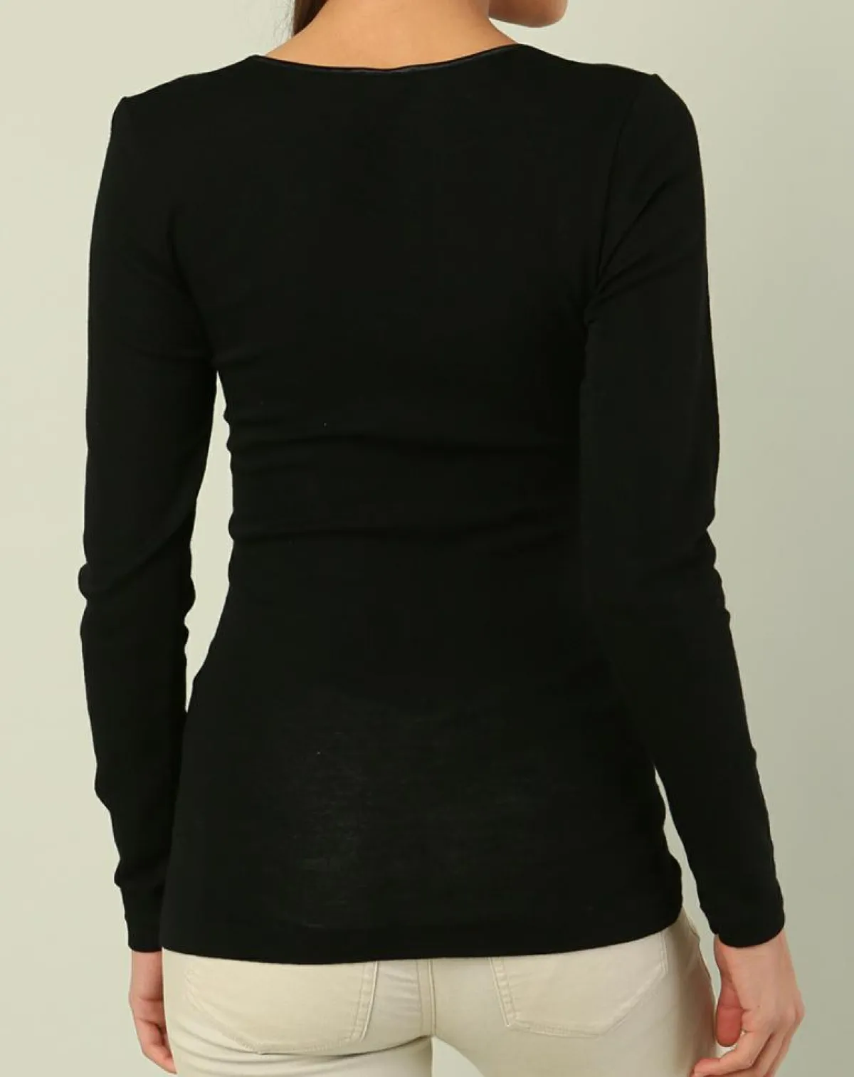 Mare Tops Et Blouses|Top Laine & Soie noir