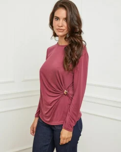 L'Armoire de Suzette Tops Et Blouses|Top Lena bordeaux