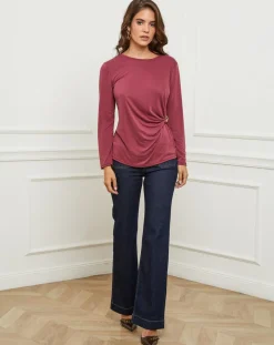 L'Armoire de Suzette Tops Et Blouses|Top Lena bordeaux