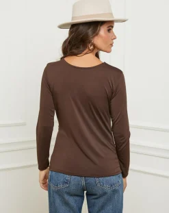 L'Armoire de Suzette Pulls|Top Lena choco