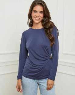 L'Armoire de Suzette Pulls|Top Lena marine