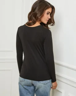L'Armoire de Suzette Pulls|Top Lena noir