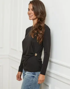 L'Armoire de Suzette Pulls|Top Lena noir