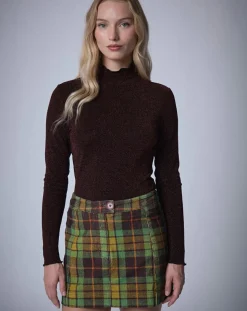 Manoush Tops Et Blouses|Top Lurex chocolat