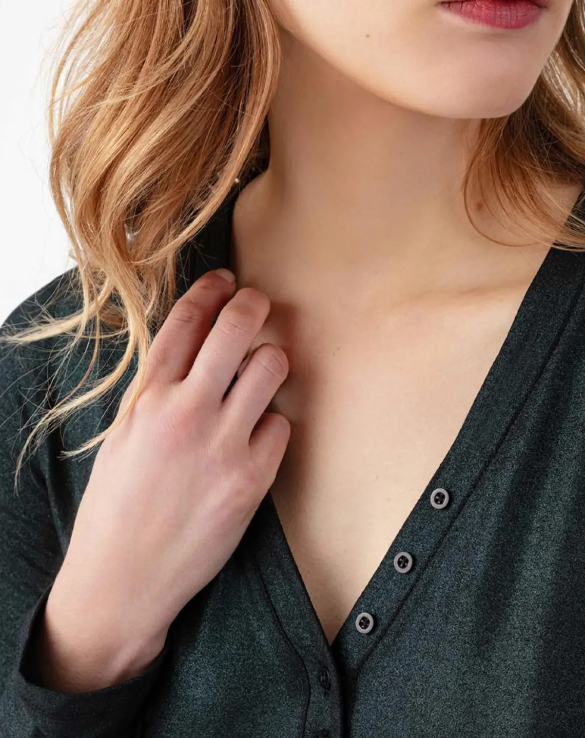 Indies Tops Et Blouses|Top Manches Longues Stella irise emeraude