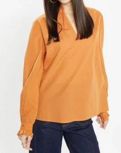 Galeries Lafayette Tops Et Blouses|Top Marly orange