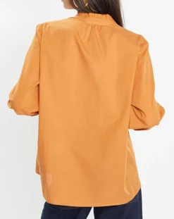 Galeries Lafayette Tops Et Blouses|Top Marly orange