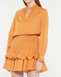 Galeries Lafayette Tops Et Blouses|Top Marly orange