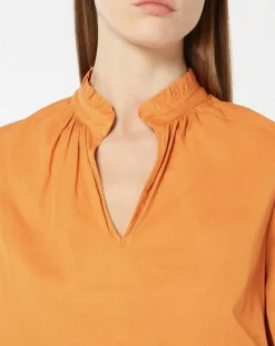 Galeries Lafayette Tops Et Blouses|Top Marly orange