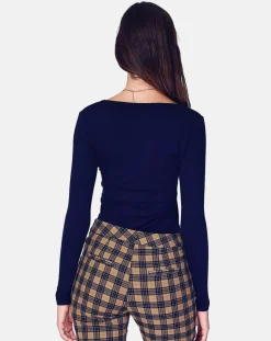 Assuili Tops Et Blouses|Top Mia bleu nuit