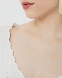 BDG by Urban Outfitters Tops Et Blouses|Top noori tie écru