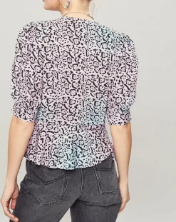 Manoush Tops Et Blouses|Top Panthère bleu/rose