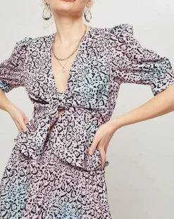 Manoush Tops Et Blouses|Top Panthère bleu/rose