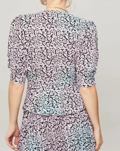 Manoush Tops Et Blouses|Top Panthère bleu/rose