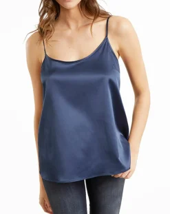 Lauren Vidal Tops Et Blouses|Top satiné Essential nuit