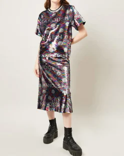 Manoush Tops Et Blouses|Top Sparkle en sequins multicolore