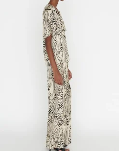 Zapa Tops Et Blouses|Top Tangui imprimée animal noir/beige