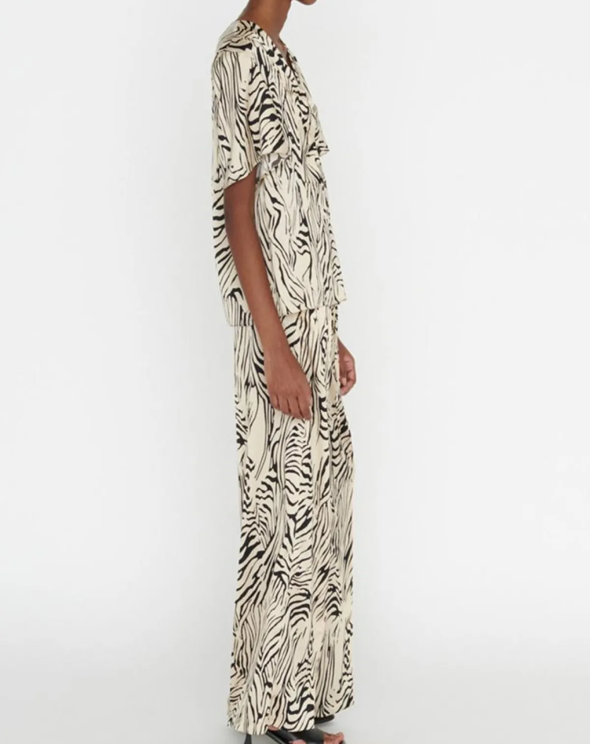 Zapa Tops Et Blouses|Top Tangui imprimée animal noir/beige