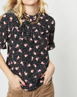 Karl Marc John Tops Et Blouses|Top Tijuana imprimé noir