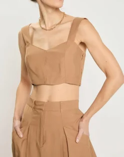 Zapa Tops Et Blouses|Top Tislen havane