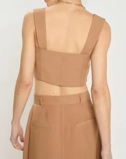 Zapa Tops Et Blouses|Top Tislen havane