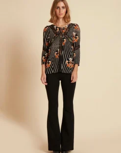 Belair Tops Et Blouses|Top Toran imprimé noir