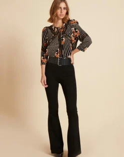 Belair Tops Et Blouses|Top Toran imprimé noir