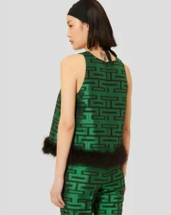 Tara Jarmon Tops Et Blouses|Top Twiggy imprimé vert