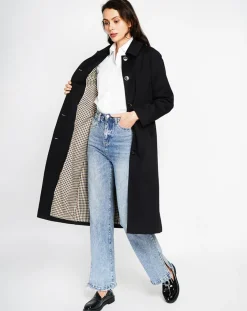 Assuili Manteaux|Trench Léa noir