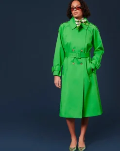 Tara Jarmon Manteaux|Trench-coat en Coton Biologique vert