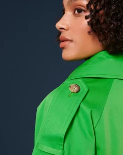 Tara Jarmon Manteaux|Trench-coat en Coton Biologique vert