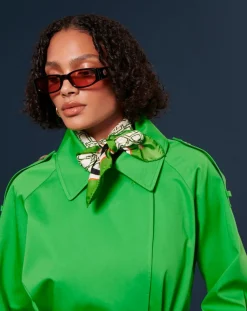 Tara Jarmon Manteaux|Trench-coat en Coton Biologique vert