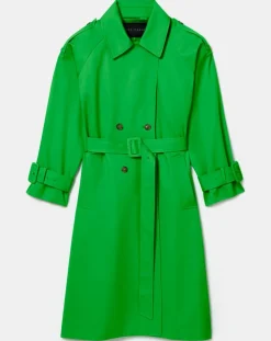 Tara Jarmon Manteaux|Trench-coat en Coton Biologique vert
