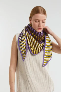 Mapoesie Echarpes, Foulards|Triangle Frequence Kaki