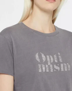 Yerse T-Shirts|T-Shirt 100% Coton Bio Ana gris foncé