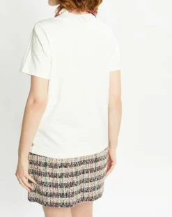 Scotch & Soda T-Shirts|T-Shirt 100% Coton Bio Foulard blanc