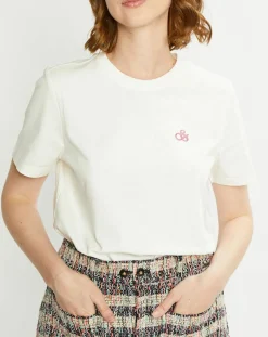 Scotch & Soda T-Shirts|T-Shirt 100% Coton Bio Foulard blanc